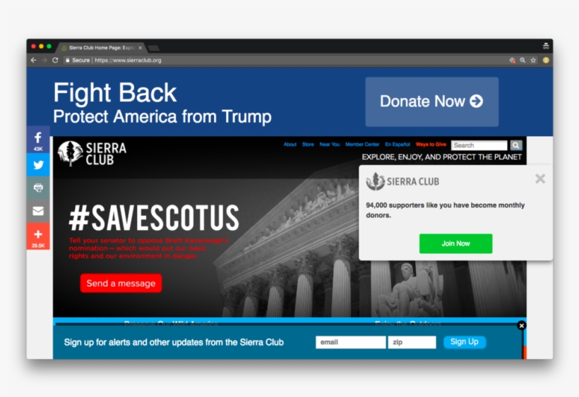 Sierra Club Website, Circa September - Sierra Club, transparent png #4575530