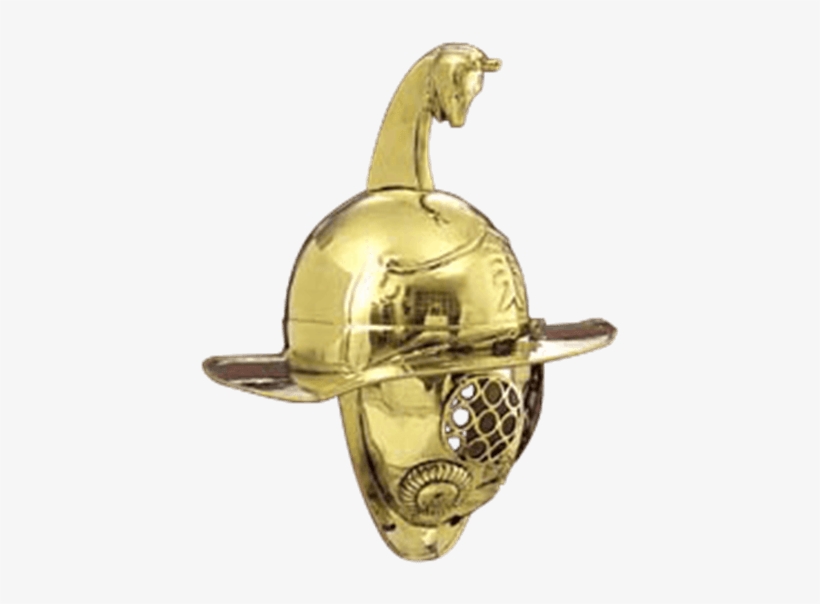 Brass Gladiator Mosaic Helmet - Thracian Gladiator Helmet, transparent png #4575584