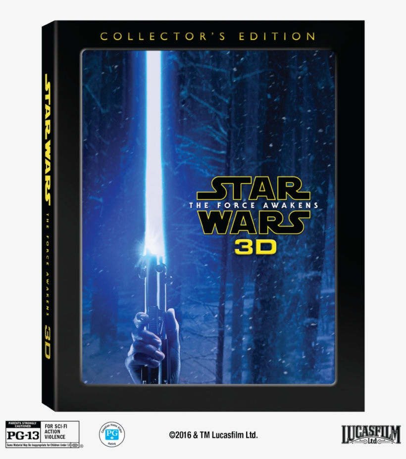 The Force Awakens" 3d Collector's Edition - Star Wars The Force Awakens Blu Ray Collector's Edition, transparent png #4576512