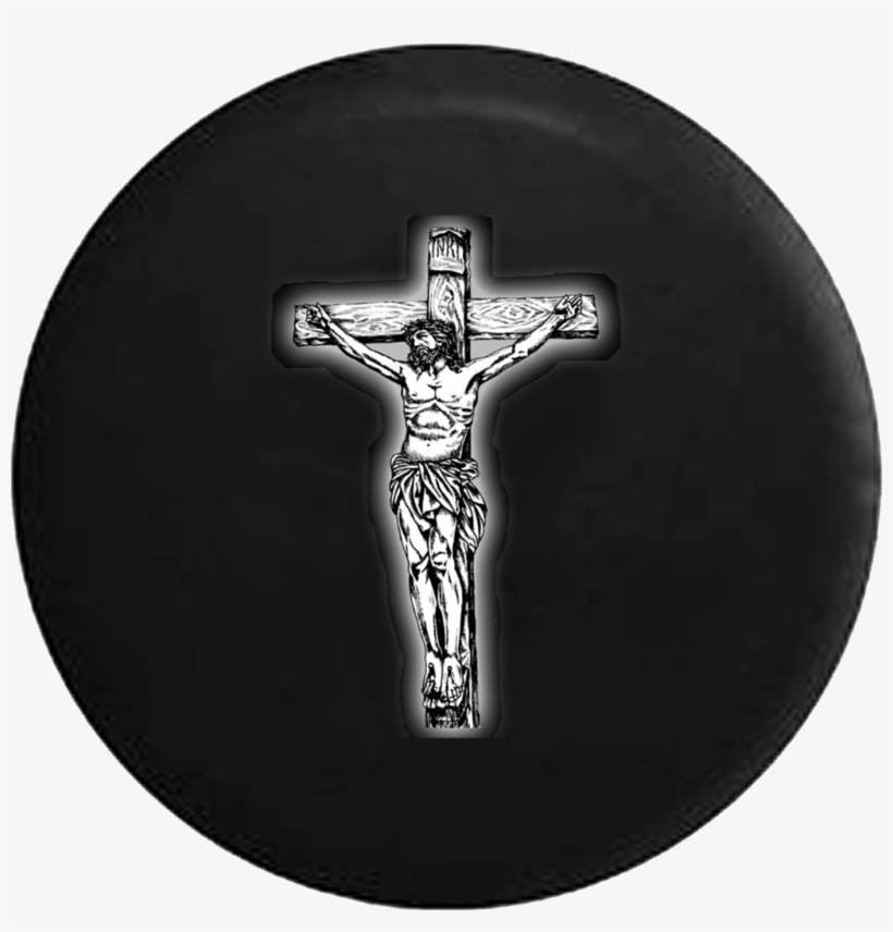 Jesus On Cross Glowing Blessed Christian - Crucifix, transparent png #4576575
