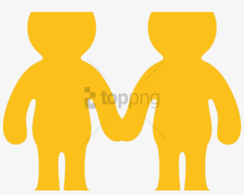 Hand Emoji Clipart Hand Joined - Men And Women Holding Hands, transparent png #4577802