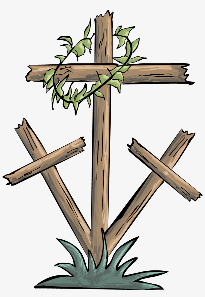 Christian Cross Crown - Good Friday Cross Clipart, transparent png #4579613