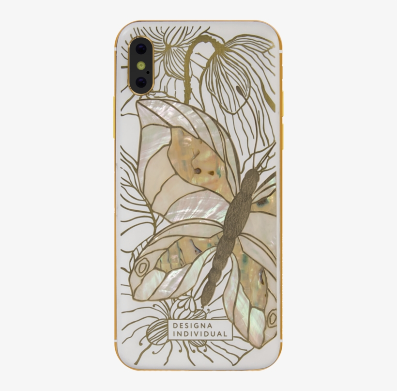 Designa Individual Luxury Phone Butterfly - Mobile Phone, transparent png #4579663