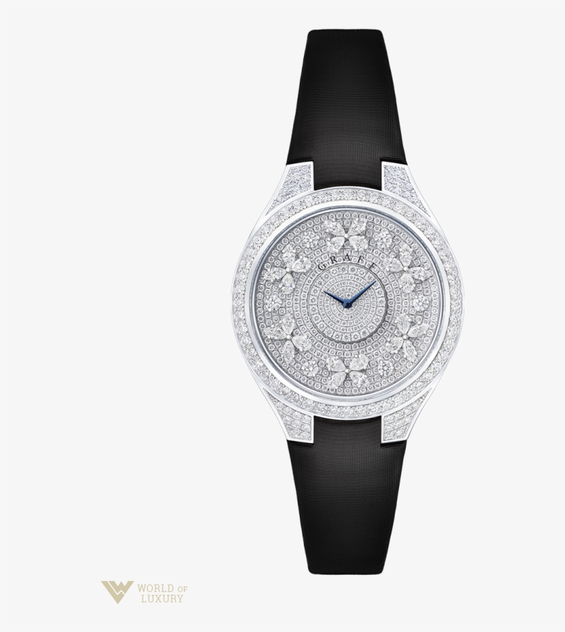 Graff Disco Butterfly White Gold & Diamonds Ladies - Graff Watches Butterfly Disco, transparent png #4579945