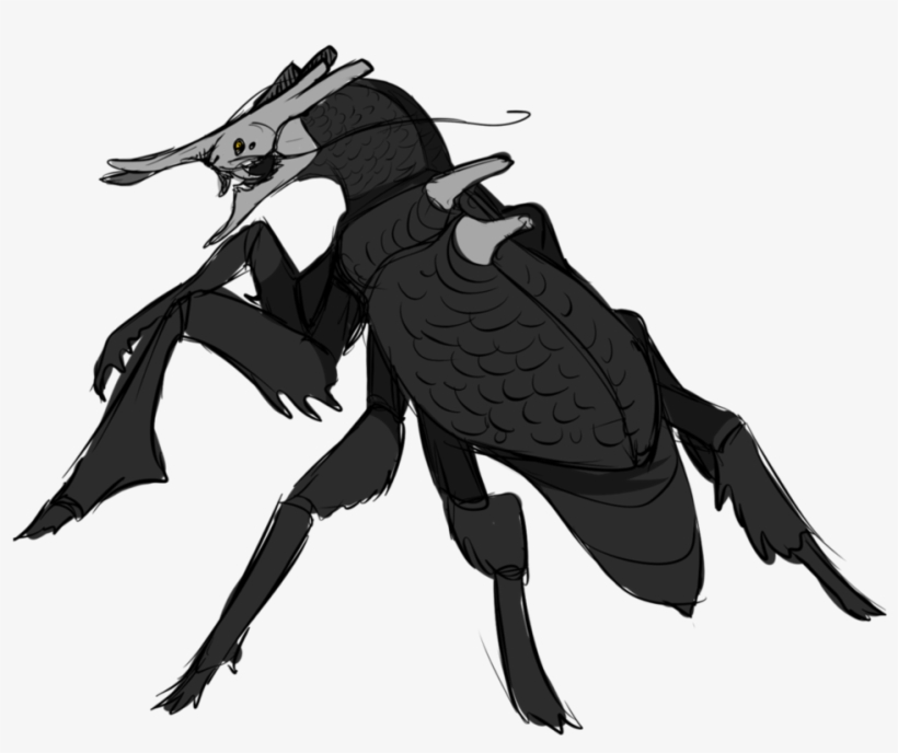 Jinshin-mushi A Beetle With A Scaled Body,the Face - Jinshin Mushi, transparent png #4580374