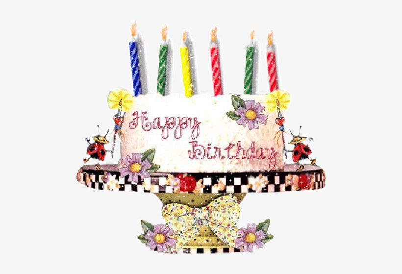 Awesome Happy Birthday Candles Gif - Happy Birthday January 1, transparent png #4580477