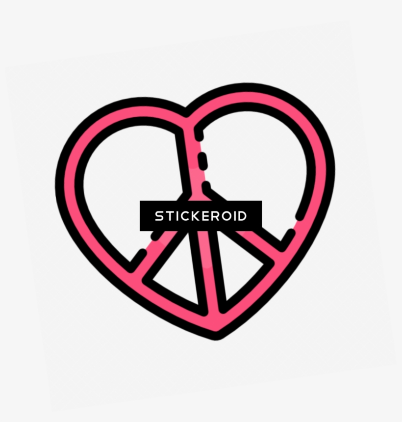 Hippie Peace - Symbol, transparent png #4580925