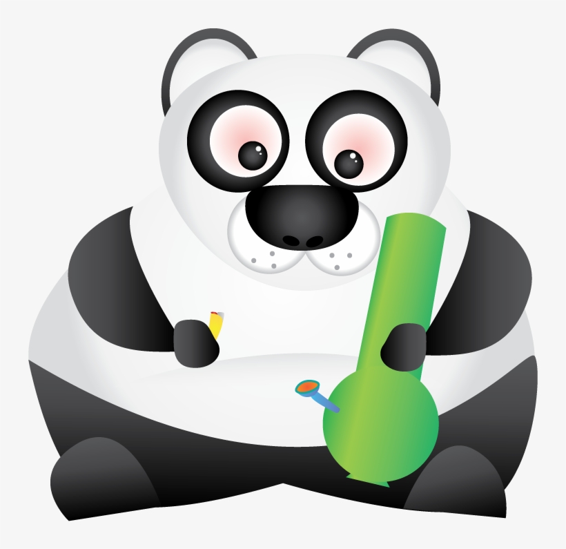 Stoner Panda - Weed Smoke Panda Png, transparent png #4581398