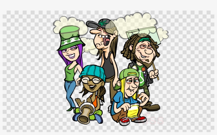 Pothead Png Clipart Cannabis Clip Art - Paw Print Tiger Paw Vector, transparent png #4581628