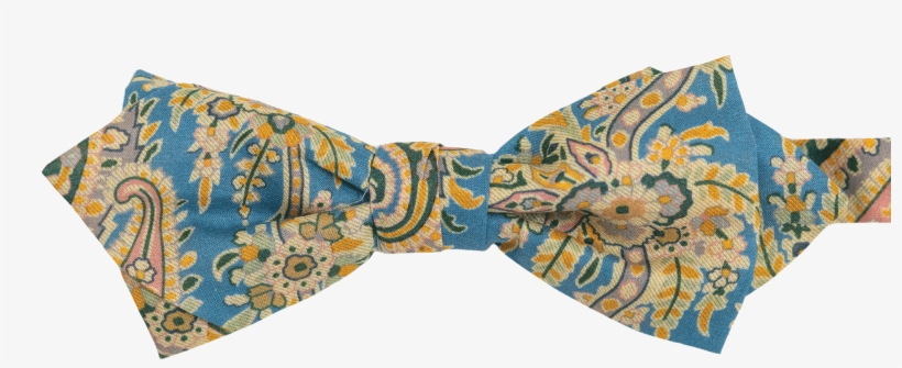 Get The Liberty Palm Paisley Bow Tie In Blue Online - Paisley, transparent png #4582070