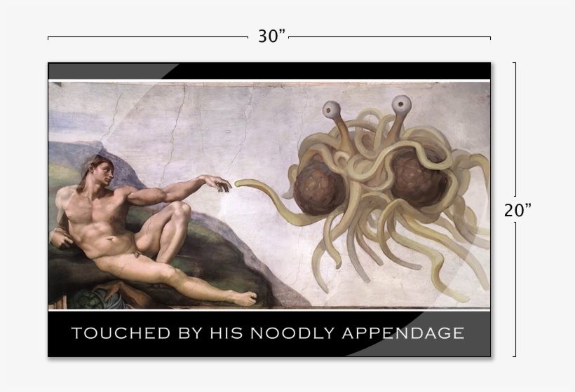Flying Spaghetti Monster Http - Sistine Chapel, transparent png #4582597