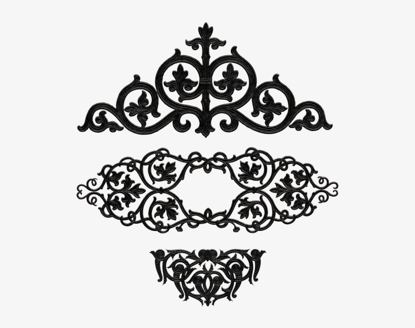 Baroque Vector Decorative Design Image Library Library - Motifs Png, transparent png #4582840