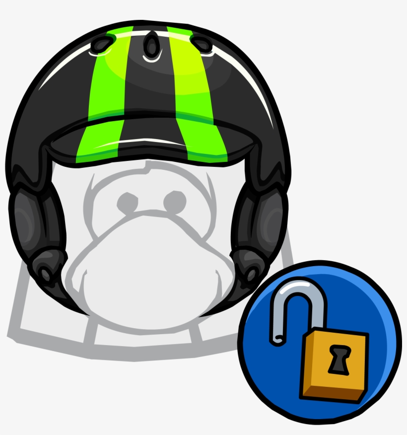 Neon Green Helmet Clothing Icon Id 11550 - Cartoon, transparent png #4583992