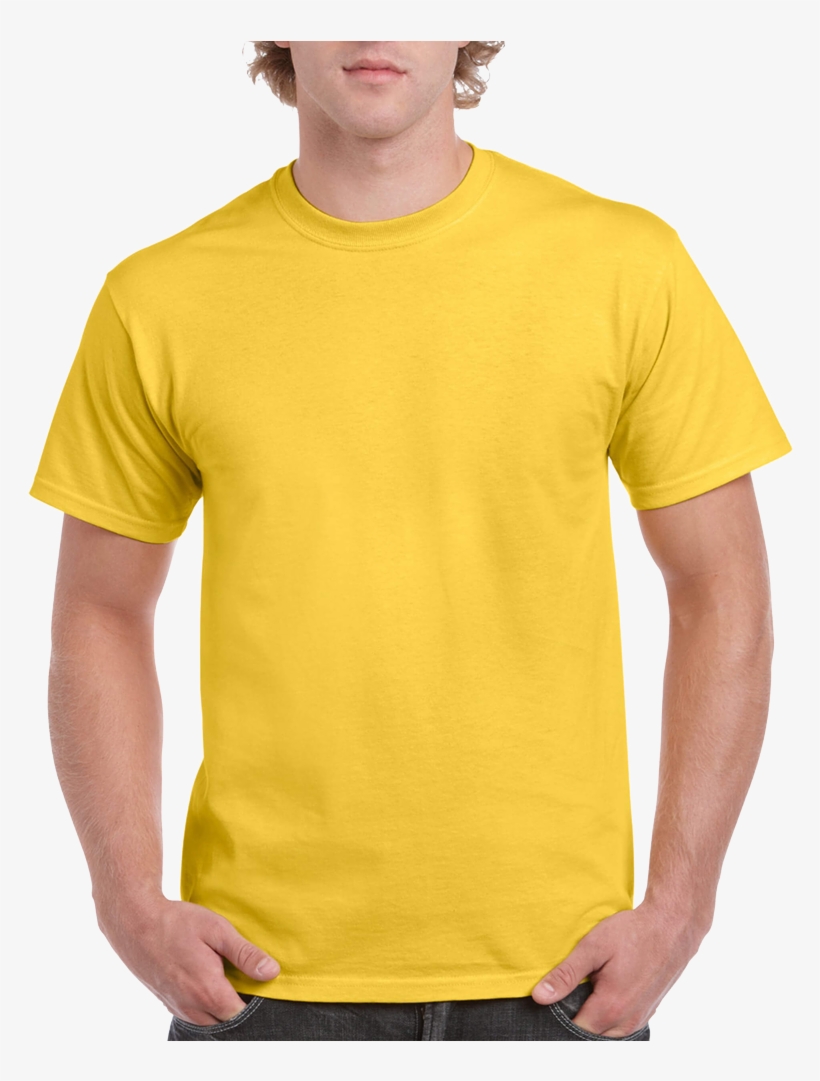 Full Color Shirts - Yellow Blank T Shirt, transparent png #4584501