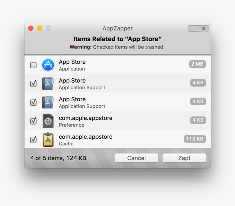 Icon To The Appzapper Window And Un-checked The First - Appzapper, transparent png #4584883