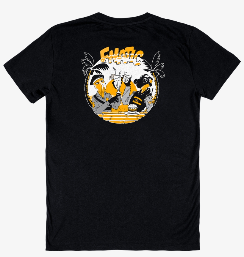 Unlikely Friends T-shirt Black, transparent png #4585193