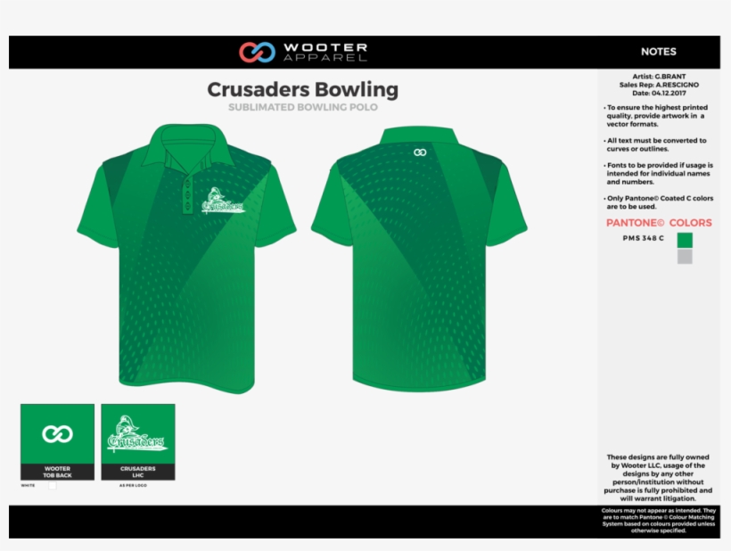 Crusaders Bowling Green Gray White Bowling Uniforms, - Polo Shirt, transparent png #4585875
