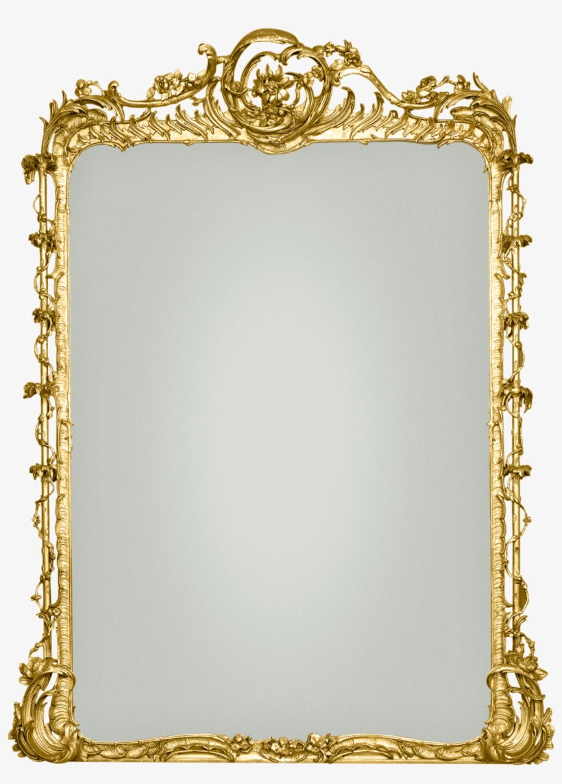 Rococo Revival Gilt Gesso Mirror - Mirror, transparent png #4587078