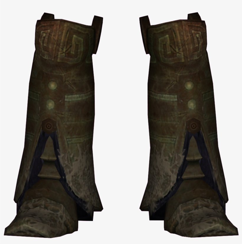 Male - Dwemer Skyrim Armour Boots, transparent png #4587088