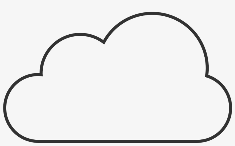 Transparent Cloud Outline  Line Art Free Transparent 