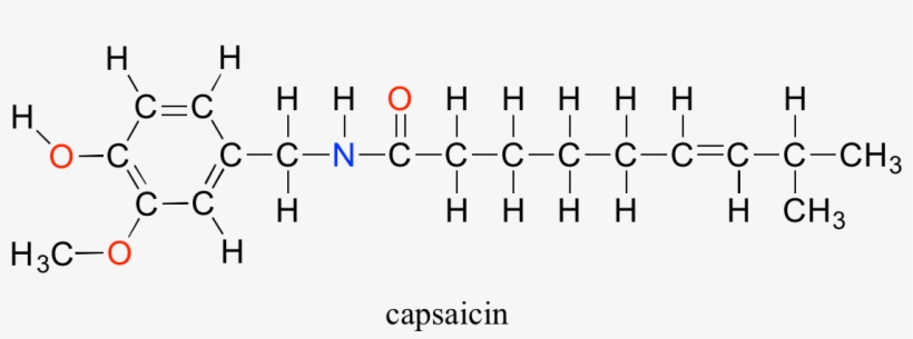 Capsaicin Revision=1 - One Molecule Of Methane, transparent png #4589344