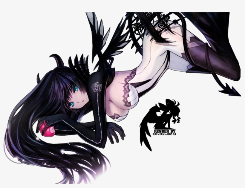 Anime Demon Png - Anime Black Demon Girl, transparent png #4589550