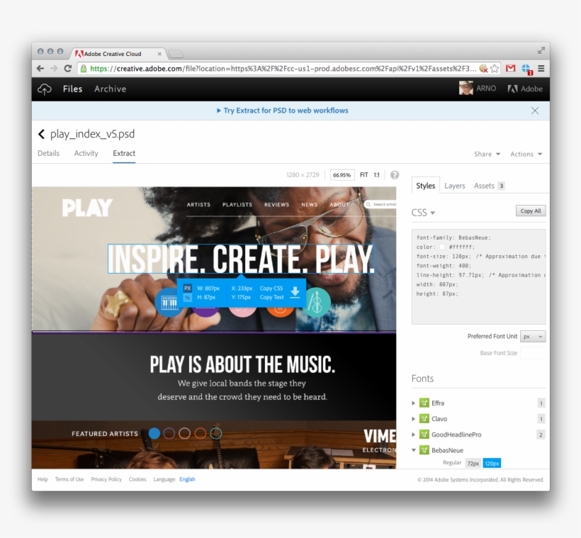 Creative Cloud Extract In The Browser - Creative Cloud Extract, transparent png #4590195