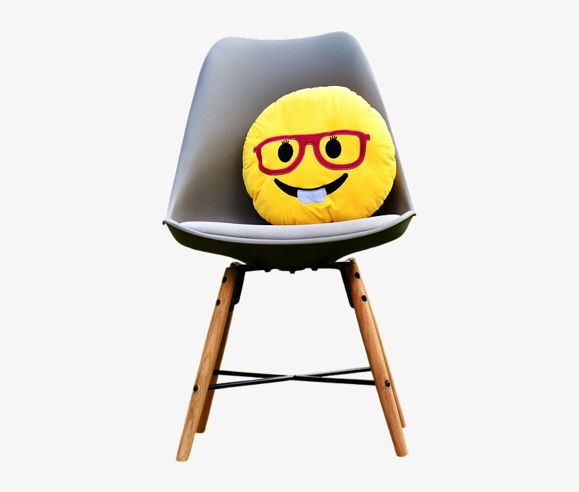 Smiley, Funny, Cheerful, Colorful, Emoticon, Laugh - Magideal Emoji Emoticon Pillow Sofa Back Cushion Office, transparent png #4590883