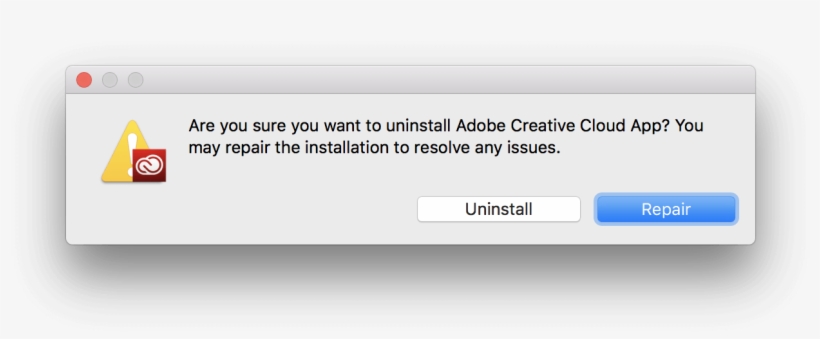 Uninstall Adobe Creative Cloud Mac - Uninstaller, transparent png #4590884