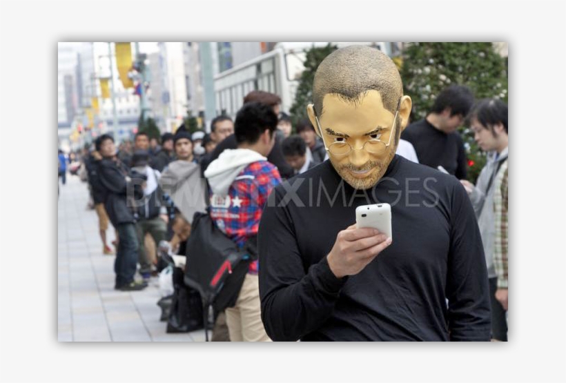 Apple Cult Iphone 4s 2011 10 14 Jap - Crowd, transparent png #4592141