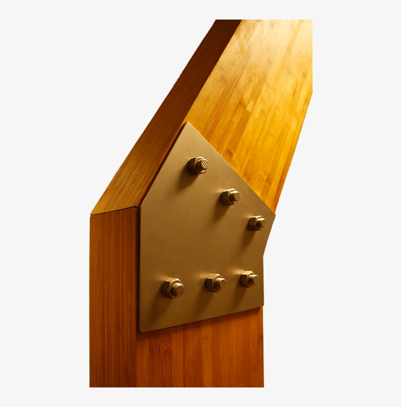 Engineered Bamboo Beams And Components For Structural - Wood Structure Structure, transparent png #4592402