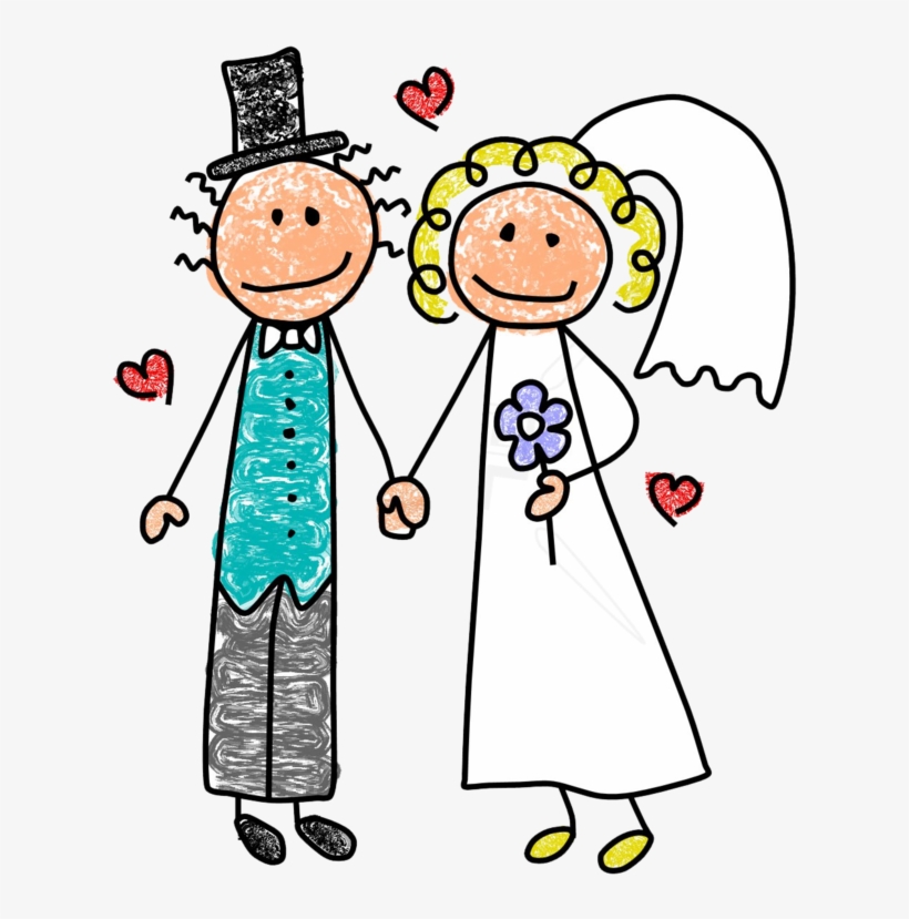 1 - Happy Anniversary Stick People Figures, transparent png #4592580