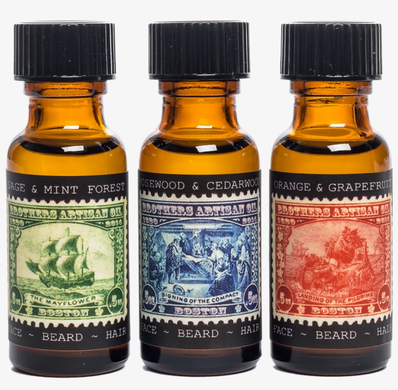 Beard Oil Trio - Beard Oil Trio By Brothers Artisan Oil, transparent png #4592731