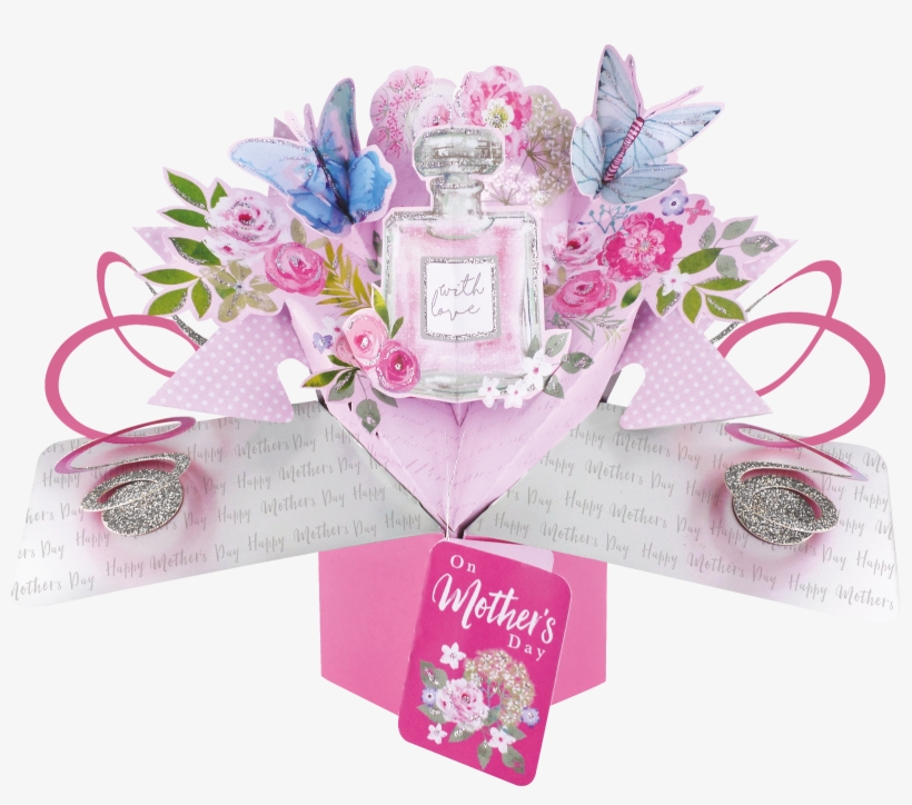 Mother's Day Perfume Bottle Pop-up Greeting Card Second - Greeting Card, transparent png #4592963