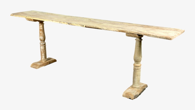 Late 19th Century French Provencal Painted Wood Console - Sofa Tables, transparent png #4593350
