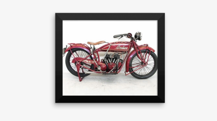 1920 Indian Scout Motorcycle Poster - First Indian Chief Motorcycle, transparent png #4594193