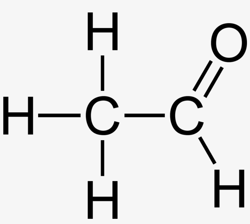 Acetaldehyde 2d Flat - Etanal Formula, transparent png #4594523