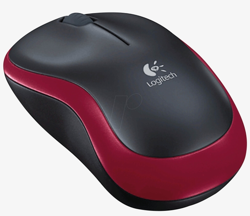 Wireless Mouse Red Logitech 910-002240 - Logitech M 185 Wireless Mouse Usb Cordless Notebook, transparent png #4595072