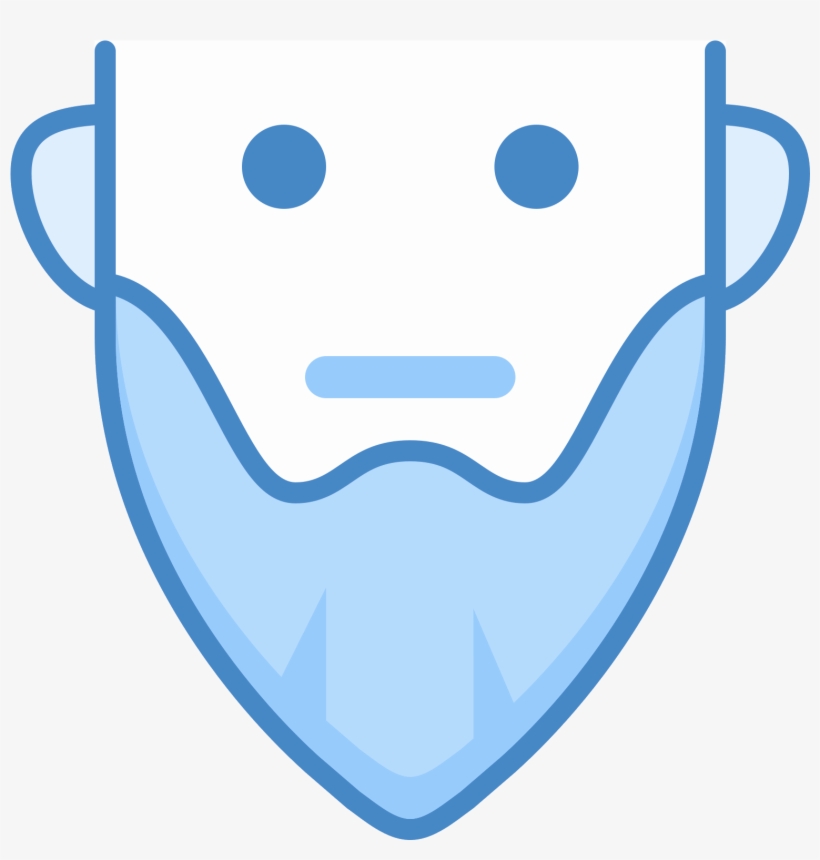 This Is A Picture Of A Man With A Long Beard - Icon, transparent png #4595353