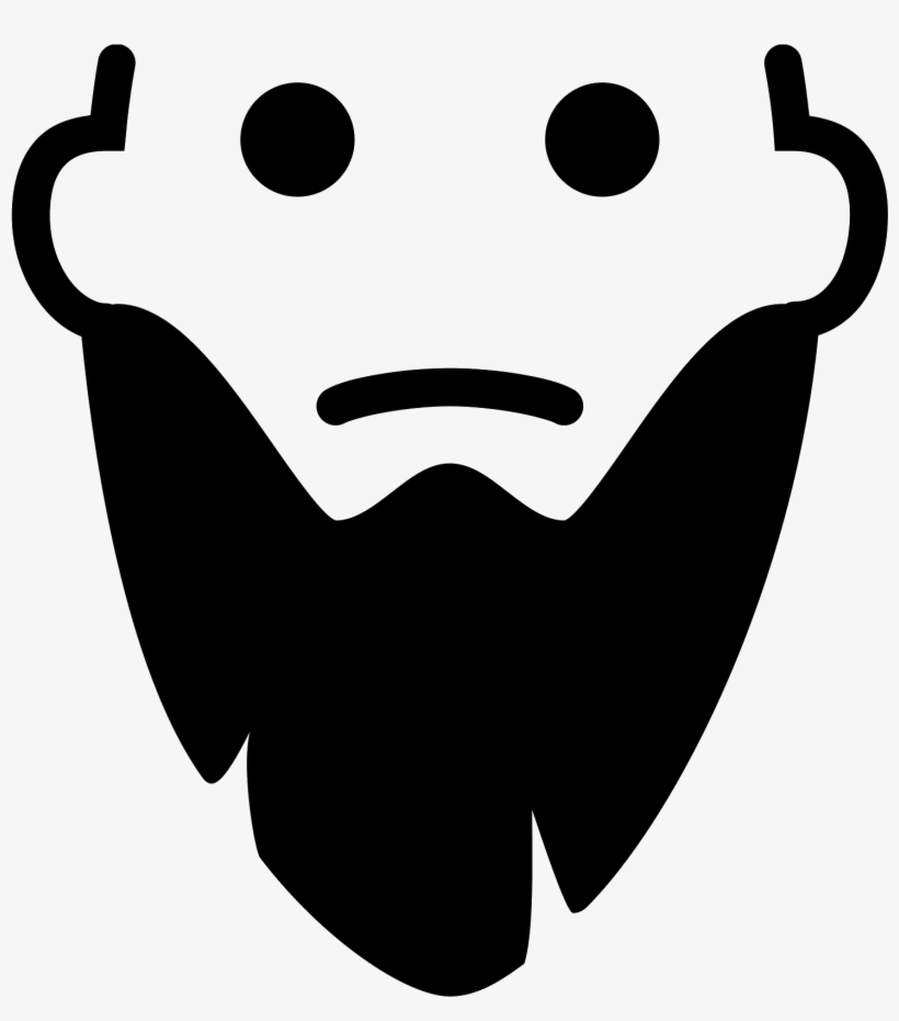This Is A Picture Of A Man With A Long Beard - Baard Cartoon, transparent png #4595418