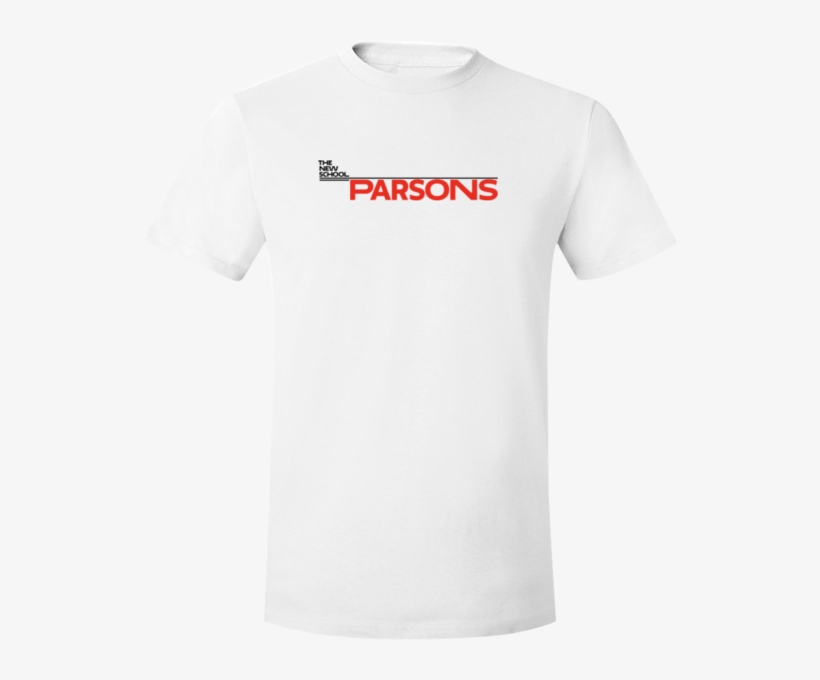 Parsons White T-shirt - T-shirt, transparent png #4596177