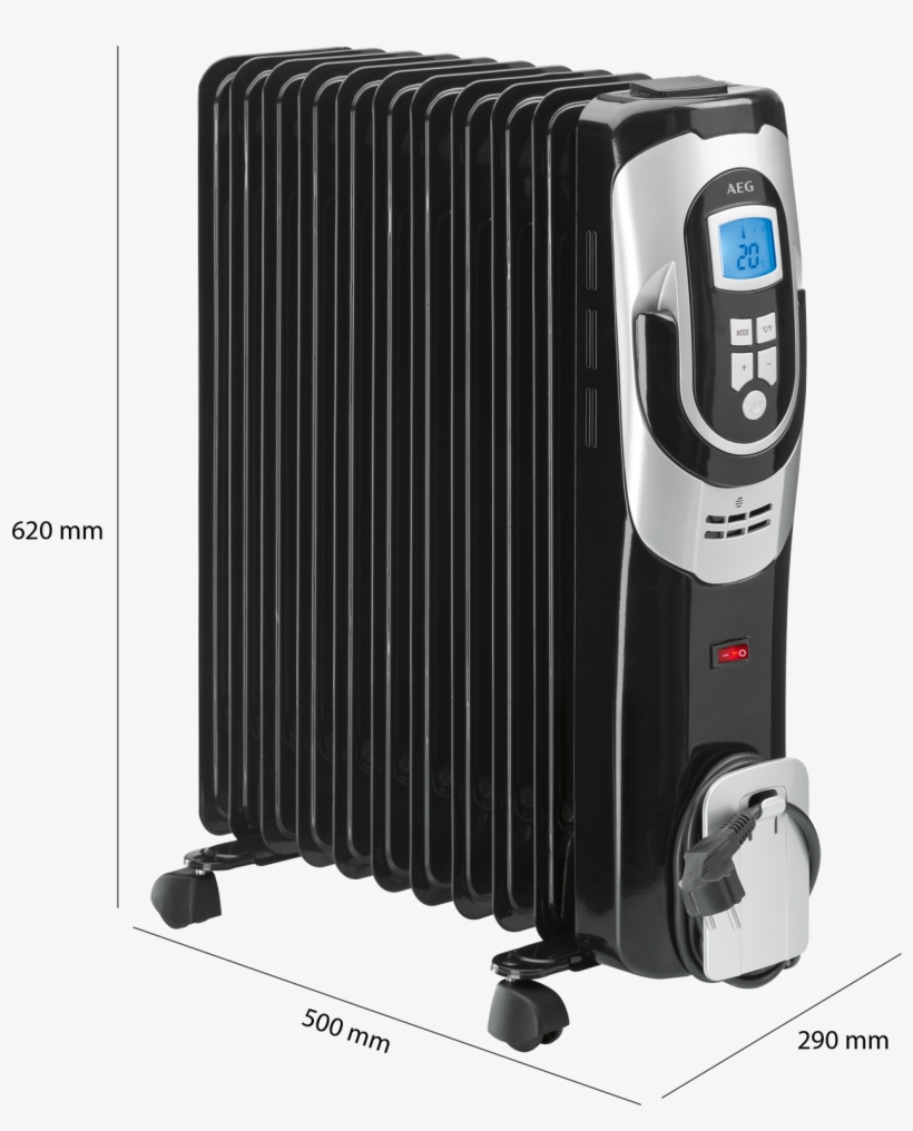 11-fin Oil Radiator - Aeg Ra 5589 Electric Heater, transparent png #4596298