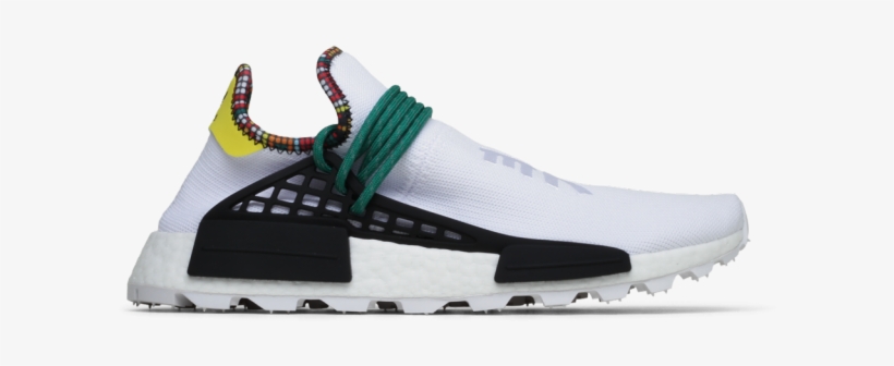 Adidas Pw Solar Hu Nmd Ftwr White/bold Gree - Mens Adidas Pw Hu Nmd, transparent png #4597924
