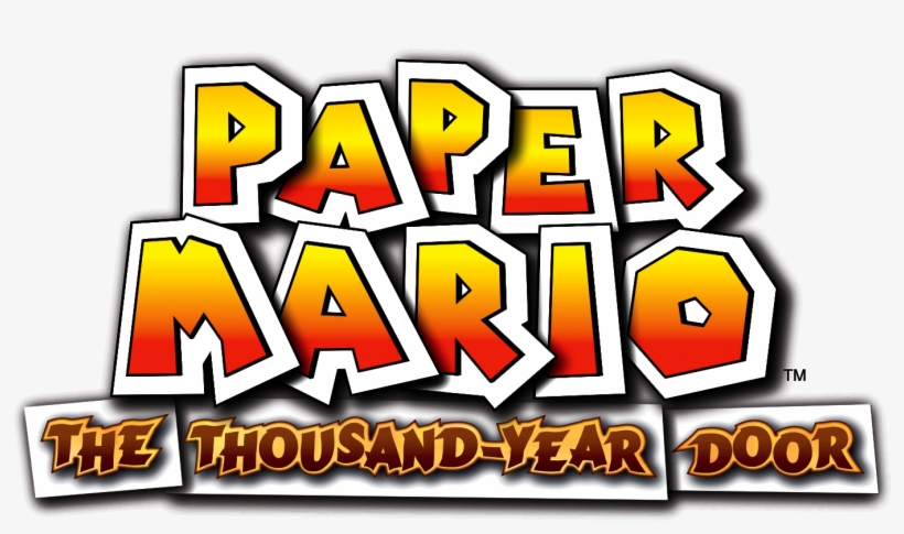 It Is The Official Logo For The Game, A Guy Simply - Paper Mario The Thousand Year Door Png, transparent png #4598001