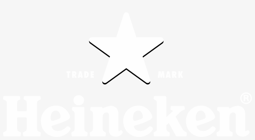 Heineken Logo Black And White - Line Art, transparent png #4599333