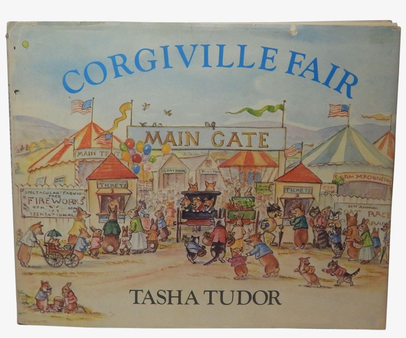 Vintage Little Black Dress - Tasha Tudor Corgiville Fair, transparent png #460192