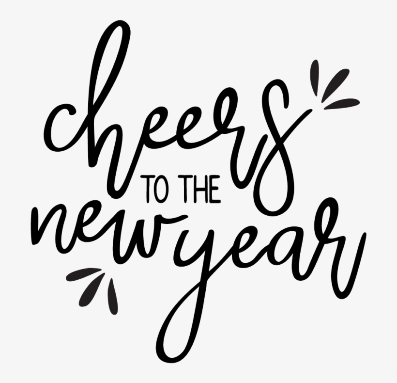 This Cheers To The New Year Svg Is A Festive Addition - Cheers Svg, transparent png #460301