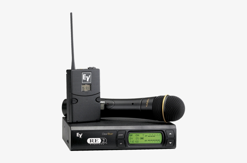 Electro-voice Re2 Wireless Microphone System - Wireless Microphone Electro Voice, transparent png #460766