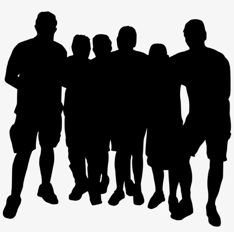 Free Png Group Photo Posing Silhouette Png Images Transparent - Group Silhouette Transparent, transparent png #460870