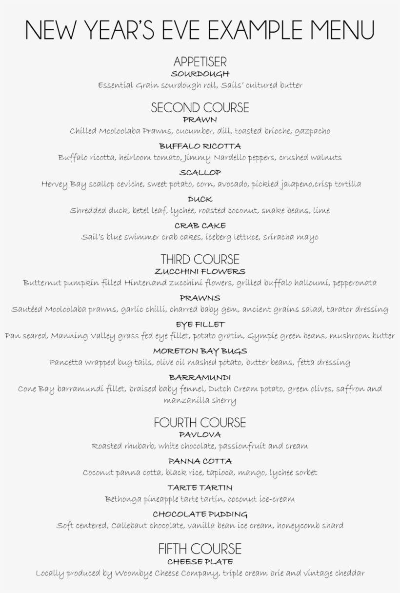New Years Eve In Noosa - Pinewood Social Menu Breakfast, transparent png #460875